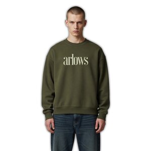 Arlows Linear Embo Sweater Washed Olive