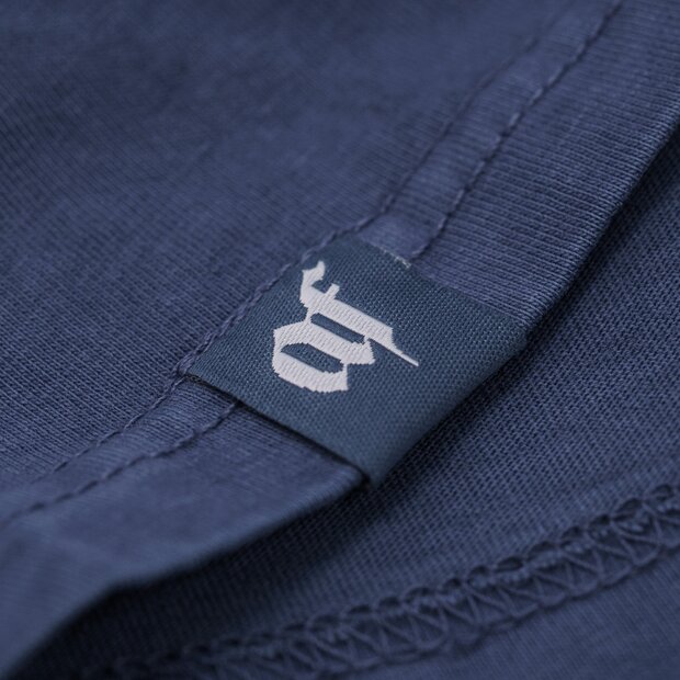 Arlows Labe?ed T-Shirt Washed Blue