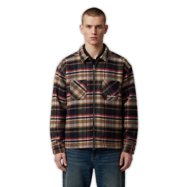 Arlows Classics Flannel Zipper Red / Navy