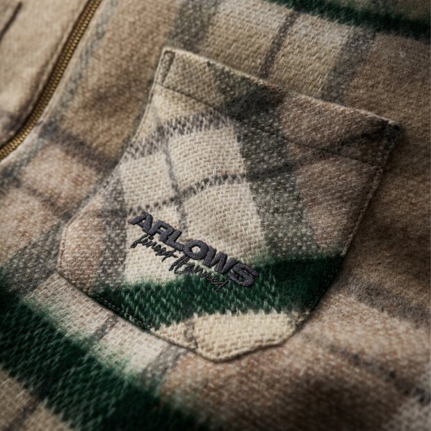 Arlows Classics Flannel Zipper Beige / Gray