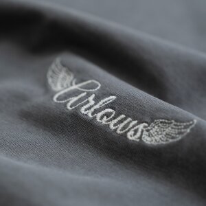 Arlows T-Shirt "Wings" Washed Grey