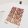 Arlows T-Shirt "Lined" White / Orange